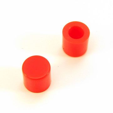 Cap voor 6x6 micro drukknop schakelaar rond Rood